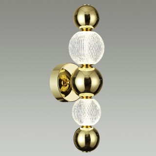 5008/7WL L-VISION ODL23 419 золотой/прозрачный/металл/акрил Бра LED 7W 4000K 380Лм CRYSTAL-foto3