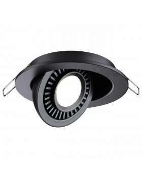 358816 SPOT NT21 252 черный Светильник встраиваемый светодиодный IP20 LED 9W 770Лм 4000K 220V GESSO-foto5