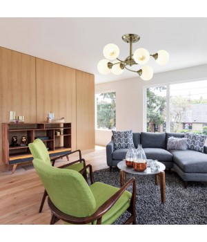 4537/6С COMFI LN21 052 античная бронза Люстра потолочная E27 6*60W 220V DANIELLA-foto3