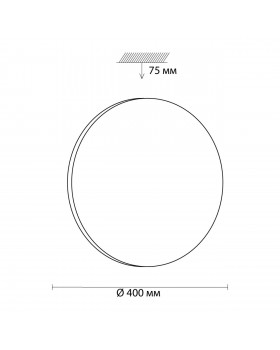 3017/DL PALE SN 066 Светильник пластик/белый LED 48Вт 4000K D400 IP43 SIMPLE-foto2