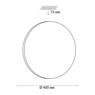 3017/DL PALE SN 066 Светильник пластик/белый LED 48Вт 4000K D400 IP43 SIMPLE-foto2