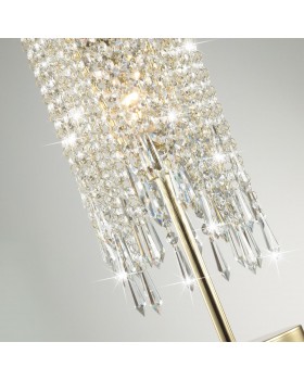 5028/1T MODERN ODL23 429 золотой/прозрачный металл/хрусталь Настольная лампа E14 1*40W CHOKKA-foto5