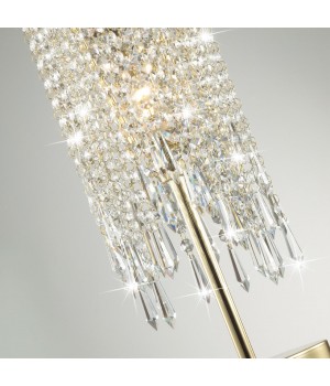 5028/1T MODERN ODL23 429 золотой/прозрачный металл/хрусталь Настольная лампа E14 1*40W CHOKKA-foto5