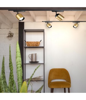 358516 PORT NT21 087 золото Светильник трековый однофазный трехжильный IP20 LED 4000K 25W 220V KAMP-foto5