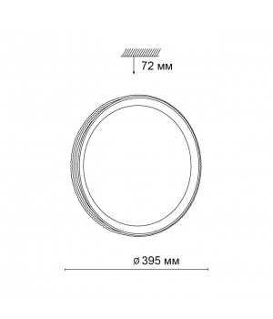 3054/DL PALE SN 034 Светильник пластик/белый/золотистый LED 48Вт 3000-6000К D395 IP43 пульт ДУ SHINY-foto2