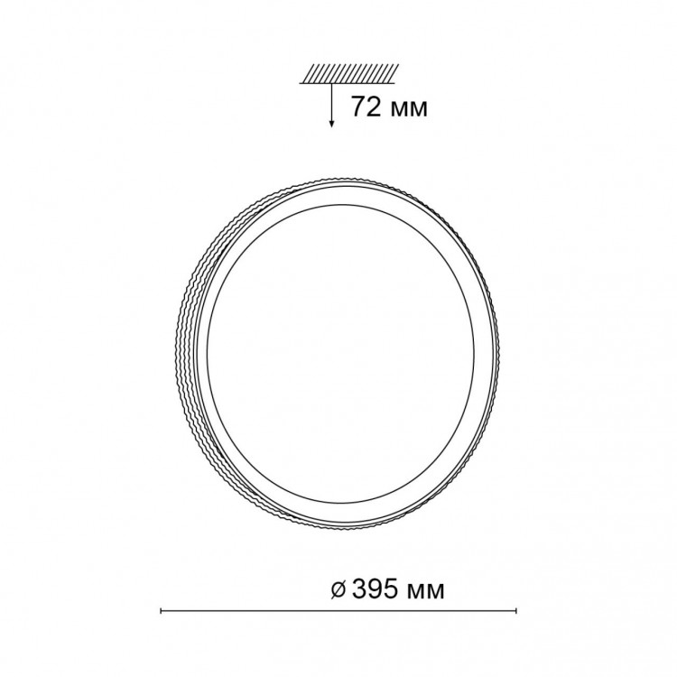 3054/DL PALE SN 034 Светильник пластик/белый/золотистый LED 48Вт 3000-6000К D395 IP43 пульт ДУ SHINY