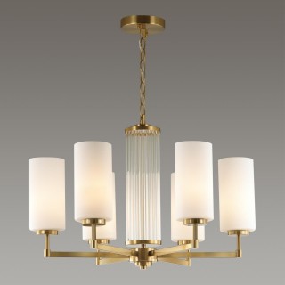 4990/6 HALL ODL23 403 матов. золотой/белый/стекло Люстра E27 6*40W KASALI-foto3