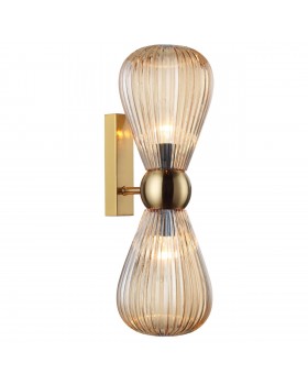 5402/2W MODERN ODL_EX23 21 золотой/янтарный/металл/стекло Бра E14 2*40W ELICA-foto4