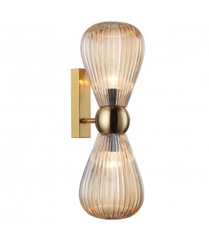 5402/2W MODERN ODL_EX23 21 золотой/янтарный/металл/стекло Бра E14 2*40W ELICA-foto4