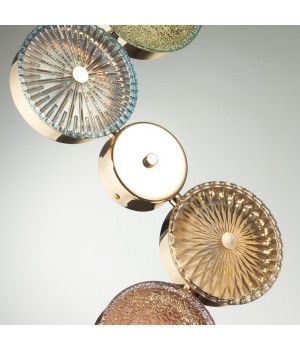 5412/25WL L-VISION ODL_EX23 9 золотой/разноцветный металл/стекло Бра LED 25W 4000K CARAMELLA-foto5