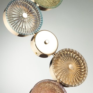 5412/25WL L-VISION ODL_EX23 9 золотой/разноцветный металл/стекло Бра LED 25W 4000K CARAMELLA-foto5