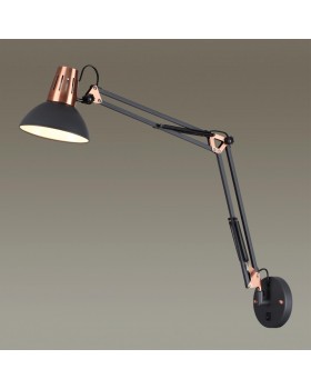 3318/1W MODERN ODL17 526 черный, медный Бра-трансформер с выключателем E27 60W 220V KAPAL-foto3