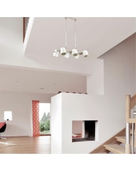 3592/6 MODERNI LN18 155 белый с матовым никелем Люстра E27 6*60W 220V ARUDIS-foto3