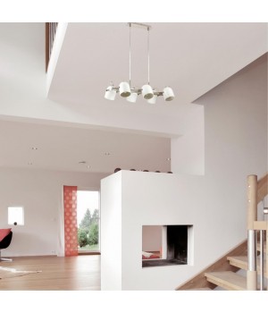 3592/6 MODERNI LN18 155 белый с матовым никелем Люстра E27 6*60W 220V ARUDIS-foto3