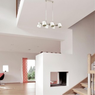 3592/6 MODERNI LN18 155 белый с матовым никелем Люстра E27 6*60W 220V ARUDIS-foto3