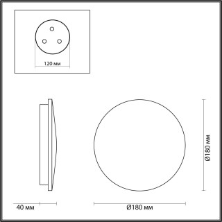 4235/10WL HIGHTECH ODL21 193 'под мрамор'/металл Настен.светильник IP54 LED 10W 870Лм 4000K ECLISSI-foto2