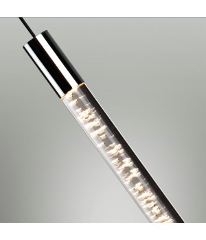 4370/5L HIGHTECH ODL23 107 хром полированный/акрил с пузырьками Подвесной св-к IP20 LED 5W 200Лм 3000K SPARKY-foto5