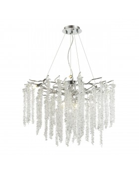 5004/8 HALL ODL23 485 серебристый/прозрачный металл/хрусталь Люстра G9 8*40W BANCHE-foto4