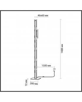 4991/36FL L-VISION ODL23 381 черный/золотой/металл/акрил Торшер LED 36W 3000K FIERRO-foto2
