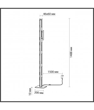 4991/36FL L-VISION ODL23 381 черный/золотой/металл/акрил Торшер LED 36W 3000K FIERRO-foto2
