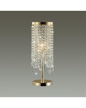 5028/1T MODERN ODL23 429 золотой/прозрачный металл/хрусталь Настольная лампа E14 1*40W CHOKKA-foto3