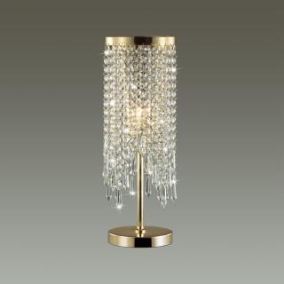 5028/1T MODERN ODL23 429 золотой/прозрачный металл/хрусталь Настольная лампа E14 1*40W CHOKKA-foto3