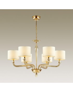 4727/6 MODERN ODL20 355 золотой/стекло//кремовый Люстра E14 6*40W 220V VOSTA-foto4