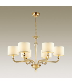 4727/6 MODERN ODL20 355 золотой/стекло//кремовый Люстра E14 6*40W 220V VOSTA-foto4
