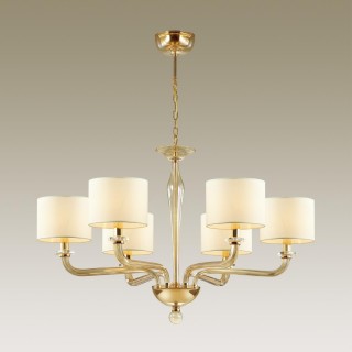 4727/6 MODERN ODL20 355 золотой/стекло//кремовый Люстра E14 6*40W 220V VOSTA-foto4