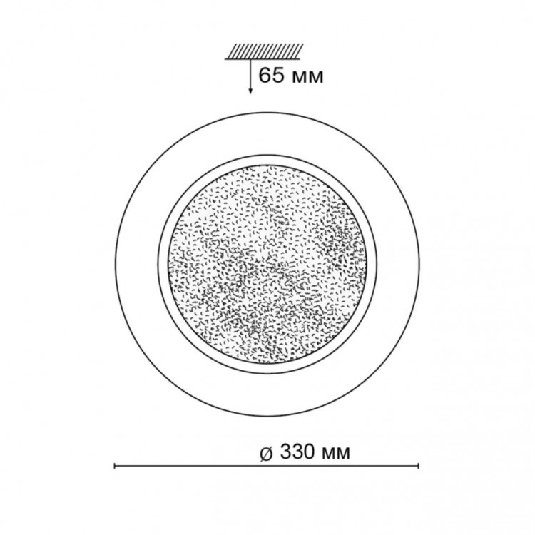 2079/CL PALE SN 068 Светильник пластик/белый/прозрачный LED 30Вт 4000К D330 IP43 PINOLA