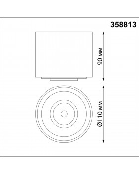 358813 OVER NT21 187 белый Светильник накладной светодиодный IP20 LED 18W 1600Лм 4000K 220V GESSO-foto2