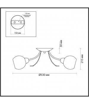 5265/3C COMFI LN23 195 античная латунь Люстра потолочная E14 3*40W 220V TULA-foto2