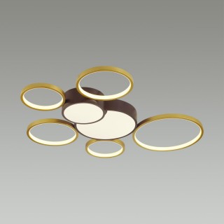 5256/99CL LEDIO LN23 черный, матовое золото Люстра потолочная LED 126W 8316Лм 220V NORBERT-foto3