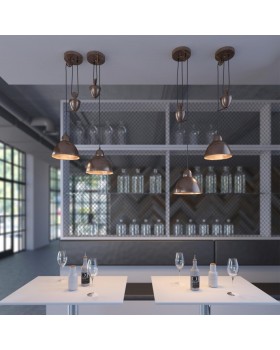 4440/1 SUSPENTIONI LN20 220 хром Подвес E27 1*60W 220V HANK-foto3