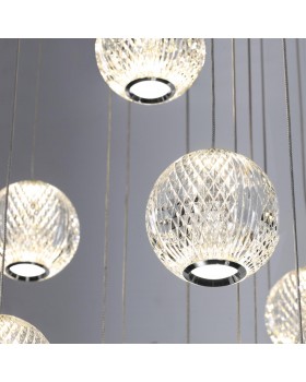 5007/120L L-VISION ODL23 417 хром/прозрачный/металл/акрил Люстра каскадная LED 120W 4000K 6600Лм CRYSTAL-foto5