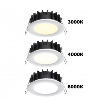 358955 SPOT NT22 230 белый Встраиваемый светодиодный светильник с переключателем цветовой температуры IP20 LED 3000К\4000К\6000К 20W 220V LANTE-foto3