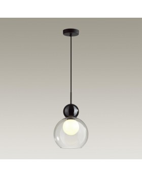 5021/1 MODERN ODL23 293 черный/прозрачный/белый матовый металл/стекло Подвес G9 LED 5W BLACKY-foto3