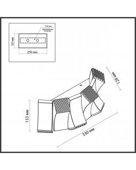4993/12WL L-VISION ODL23 375 золотой/черный/металл/акрил Бра LED 12W 3000K ASTURO-foto2