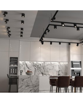 358781 OVER NT21 195 черный Светильник накладной светодиодный IP20 LED 25W 4000K 2200Лм 100-265V GRODA-foto3