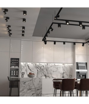 358781 OVER NT21 195 черный Светильник накладной светодиодный IP20 LED 25W 4000K 2200Лм 100-265V GRODA-foto3