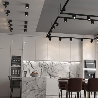 358781 OVER NT21 195 черный Светильник накладной светодиодный IP20 LED 25W 4000K 2200Лм 100-265V GRODA-foto3