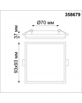 358679 SPOT NT21 290 белый Светильник встраиваемый влагозащищенный IP54 LED 4000K 8W 100-240V PANDORA-foto2