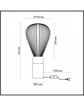 5402/1T MODERN ODL_EX23 21 золотой/янтарный/металл/стекло Настольная лампа E14 1*40W ELICA-foto2