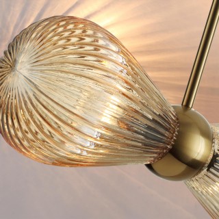 5402/2 MODERN ODL_EX23 21 золотой/янтарный/металл/стекло Подвес E14 2*40W ELICA-foto5