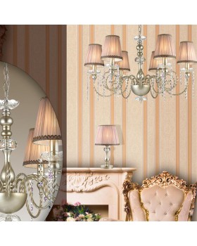 3390/1T CLASSIC ODL17 499 мат.зол/серебр.патина/хрусталь Настольная лампа E14 40W 220V AURELIA-foto3