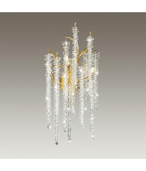 5005/3W HALL ODL23 487 золотой/прозрачный металл/хрусталь Бра G9 3*40W BANCHE-foto3