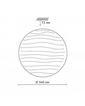 2040/EL PALE SN 091 Светильник пластик/белый LED 72Вт 3000-6000K D540 IP43 пульт ДУ WAVE-foto2
