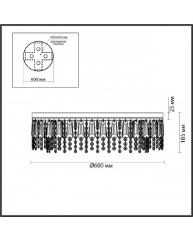 5273/6C CLASSI LN23 127 хром Люстра потолочная E14 6*40W 220V SPARKLE-foto2