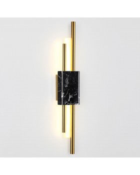 4361/10WL MIDCENT ODL23 174 черный мрамор/золотистый металл Настенный св-к IP20 LED 10W 3000K 625Лм MARMI-foto4