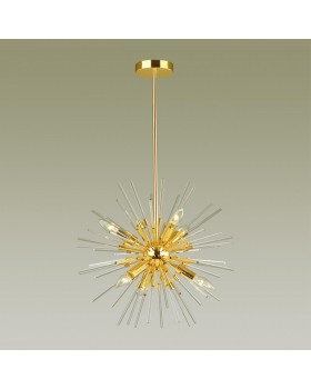 4849/6 HALL ODL21 209 золотой/прозрачный Люстра E14 6*40W KADRILIA-foto4